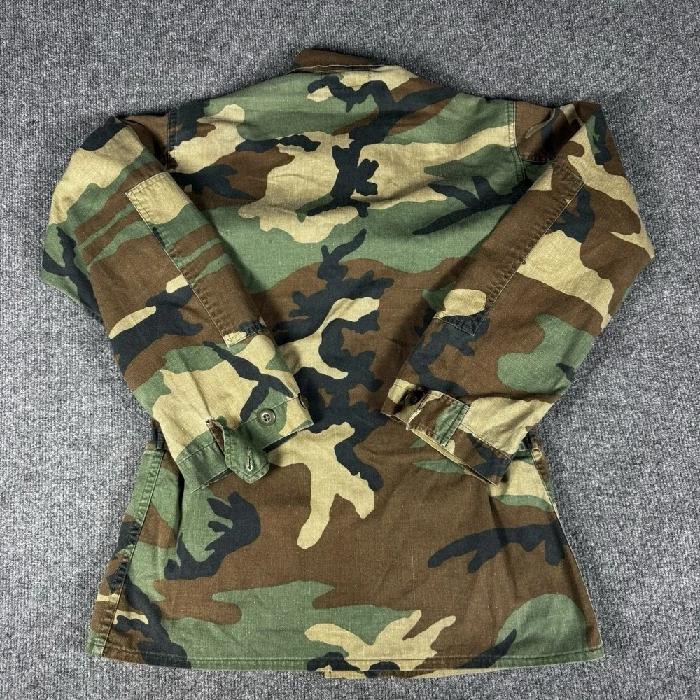 Vintage US Military Marine Corps Woodland Camo BDU Shirt‎ X-Small Regular Coat